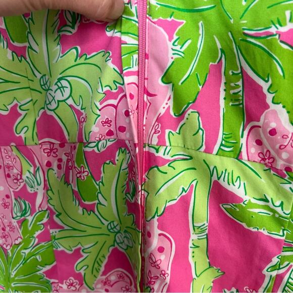 Vintage Lilly Pulitzer Taboo Pink Elephant Print Keyhole Shift Dress Size 10 - Picture 10 of 14